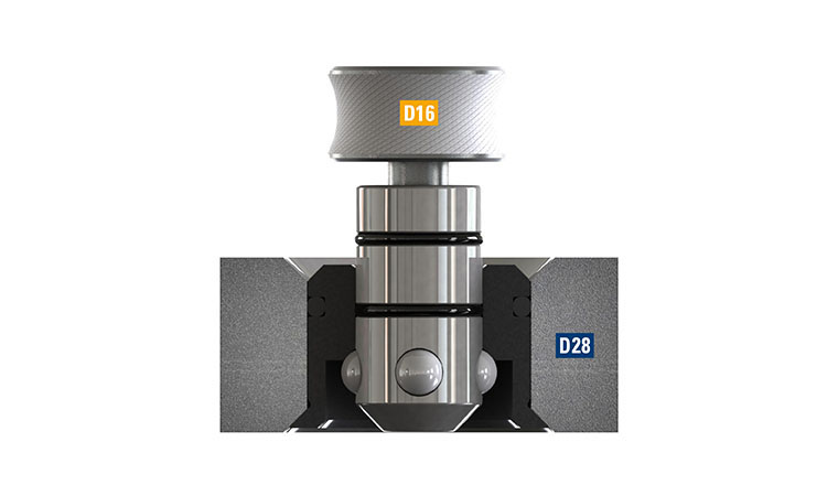 Adapter for PC bolts D16 to D28