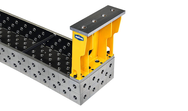 Fuß für Distanzwinkel D28 200 x 400 mm
