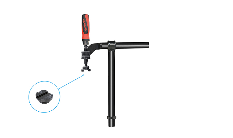 Performance screw clamp with spindle