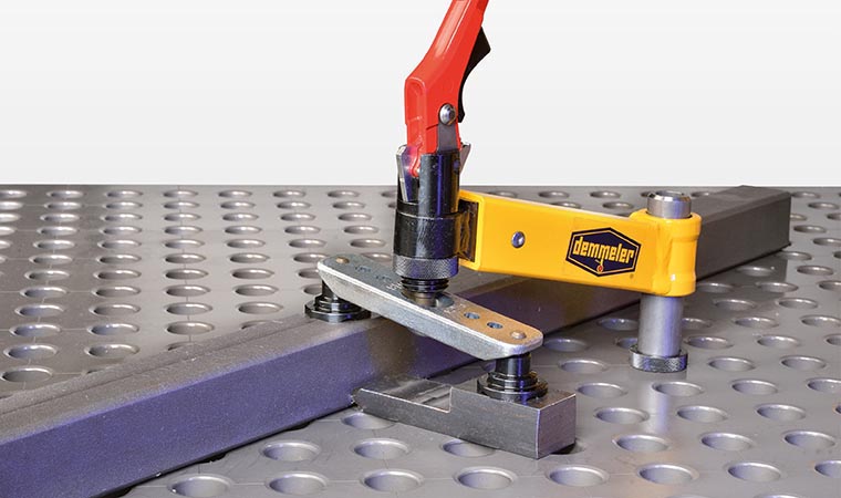 2P clamping bridge with 2 clamping pad, steel