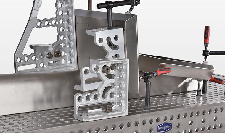 PROFIPremiumLINE Clamping and locating angle aluminium-titanium 300